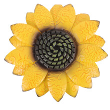 iron art willkommens-sonnenblume 3d wanddeko hängedekoration garten