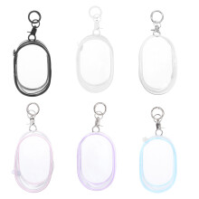 6Stk PVC Klare Figurentasche Mit Schlüsselanhänger Tragbare Sammelbox