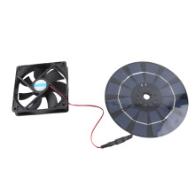 10W Solar Powered Exhaust Fan Monocrystalline Silicon Solar Panel Fan Ventilator Kit for Pet House Chicken Coop RV Greenhouse