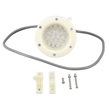 Luz LED submersível laranja-amarela para piscina, 110 mm, 220 V, à prova d'água.