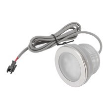 Luminária subaquática de LED para banheira, em aço inoxidável com superfície fosca colorida, ideal para piscinas, lagos e tanques de peixes.