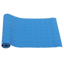 Tapete Protetor Antiderrapante para Escada de Piscina, Almofada de Borracha Azul com Padrão Ondulado para Substituição de Escadas de Piscinas