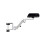 Adjustable Desk Extension Board, Ergonomic Arm Rest Support, Height Adjustable 12 cm, Silver 1