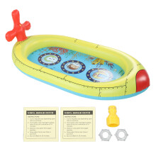 Aufblasbarer Sprinklerpool aus PVC, niedliche Wasserspritzmatte für Kinder, Spritzbrunnen-Spielzeug für den Garten, U-Boot