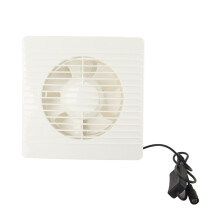 Ventilateur d'extraction solaire 50 W 6 pouces, grille de protection en ABS, étanche IP67, pour serres et abris pour animaux.