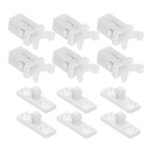 Mülltonnen Deckel Verschluss Weiß 10 Sets 0,8x0,5x0,3 Zoll