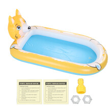Aufblasbarer Sprinklerpool aus PVC, niedliche Wasserspielmatte für Kinder, Planschbrunnen-Spielzeug für draußen, Garten, Welpen