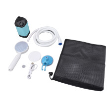 Elektrische Outdoor-Campingdusche 10W 4800mAh 5V 2A Elektrische Druckdusche für den Außenbereich, geeignet zum Surfen und Tauchen, Blau