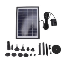 Pompe solaire 10V 7W pour fontaine miniature de jardin avec abreuvoir à oiseaux et mangeoire à oiseaux extérieure pour piscine.