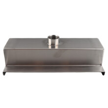 Fonte de água para piscina com rosca fêmea G1, fluxo constante, decorativa, em aço inoxidável, sem luzes.