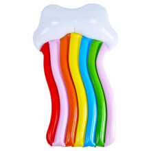 Espreguiçadeira inflável de PVC para piscina, cama flutuante portátil para praia, ideal para crianças e adultos.