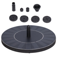 Fontaine solaire à panneau monocristallin en silicium monocristallin, pompe à eau flottante pour aménagement paysager extérieur, 5 V, 2,5 W