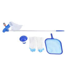 Schwimmbadreinigungsset, einfach zu montierender Saugkopf und Skimmernetz für Schwimmbecken
