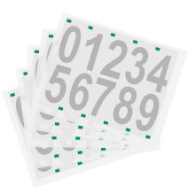 5 Bögen Vinyl Zahlen Aufkleber Für Mülltonne Briefkasten Schilder