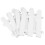 8Pcs White Plastic Yard Fence Easy Install Decorative Garden Borders 2