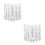 8Pcs White Plastic Yard Fence Easy Install Decorative Garden Borders 4