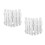 8Pcs White Plastic Yard Fence Easy Install Decorative Garden Borders 5