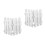 8Pcs White Plastic Yard Fence Easy Install Decorative Garden Borders 6
