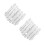 8Pcs White Plastic Yard Fence Easy Install Decorative Garden Borders 7