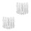 8Pcs White Plastic Yard Fence Easy Install Decorative Garden Borders 9