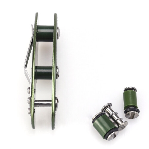 Aluminium sleutelhanger clip mapje zaktool groen 1