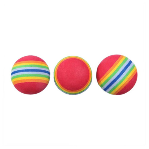 150Pcs  Swing Training Aids Indoor Practice Sponge Foam Rainbow Balls 2