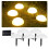Solar Halbkugel Gartenlampe ABS Bunt Solarleuchte Gartendeko 6