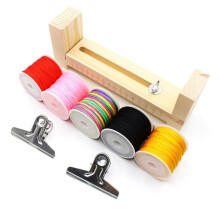 Soporte para Hacer Pulseras En Forma de U, Fabricante de Pulseras, Marco de Madera Trenzado, Kit de Herramientas de Manualidades para Trenzar Pulseras