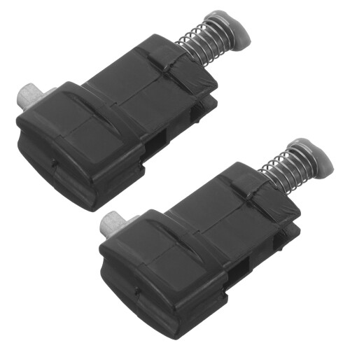 2Pièces Poignées De Valise En PVC Noir Avec Mécanisme Verrouillable
