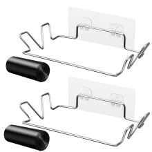 One Set Stainless Steel Trash Bag Holder For Kitchen Cupboard