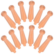 12 balustres en bois brut, style européen rustique