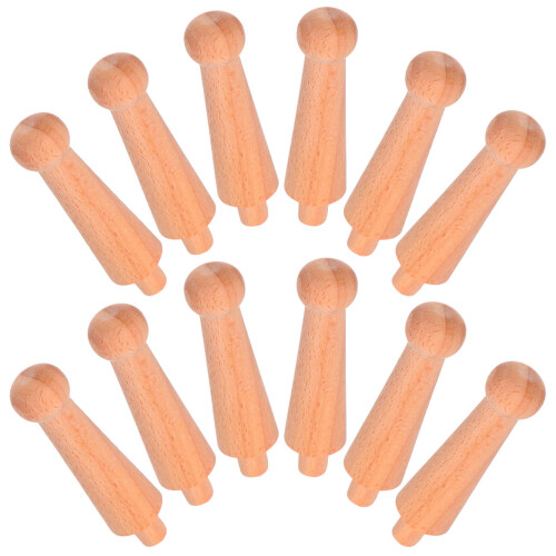 12 balustres en bois brut, style européen rustique