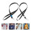 25Stk Alltag Lanyards Polyester Mit Sicherheitsverschluss Schwarz 4