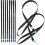25Stk Alltag Lanyards Polyester Mit Sicherheitsverschluss Schwarz 7