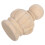2Pcs Beige Wood Finial Pineapple Post Cap Decorative Staircase Craft 1