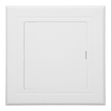white plastic access panel for drywall ceiling wall plumbing electrical