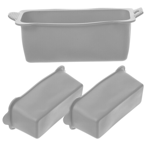 9Pièces Liners Silicone Pour Bac À Graisse Accessoires De Camping Gris