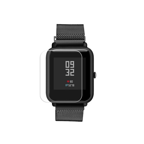 5Pcs Watch Screen Protector Black Tempered Glass Scratch Resistant