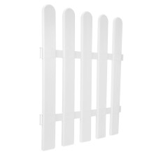 2Pièces Clôture Amovible Blanche En Plastique Pour Allée Jardin