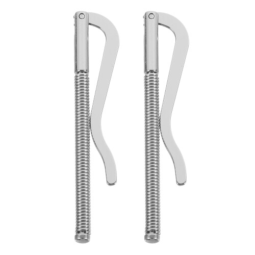 2Pz Clip Porta Denaro in Metallo Argento Resistente Per Casa 2