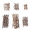 6Pièces Mini Bambou Décor Micro Paysage Élégant 1