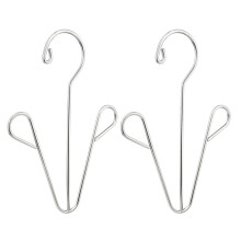 12Pcs Silver Shoes Storage Hanger Durable Metal Shoes Dry Rack