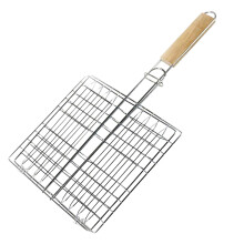 portable bbq grill basket outdoor stainless steel fish rack