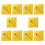 20Pcs Durable Golden Plastic Mini Flag Holders for Desk Table Use 1