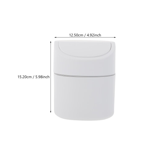 1 stück haushaltsmülleimer mit deckel, mini-müllbehälter für desktop 1