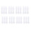 8Pcs White Plastic Garden Fence Decorative Picket Landscape Edging 1