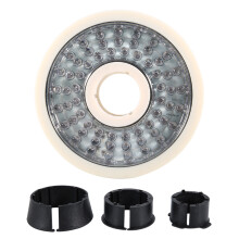 Luminária subaquática à prova d'água IP68 para pátio, fonte, paisagem, LED, 195 mm, 62 LEDs, 24 V