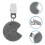 4Pcs Reusable Decorative Tablecloth Clips Stone and Iron for Home Use 3