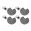 4Pcs Reusable Decorative Tablecloth Clips Stone and Iron for Home Use 5