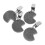 4Pcs Reusable Decorative Tablecloth Clips Stone and Iron for Home Use 7